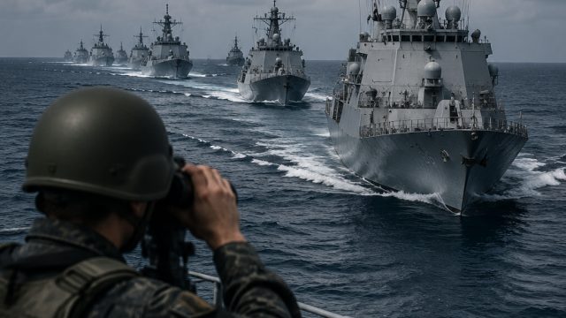 International Concerns Rise Over Chinese Naval Activities Near Taiwan